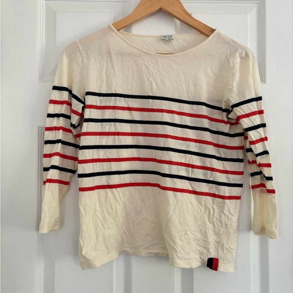 Kule Striped 3/4 Sleeve Shirt